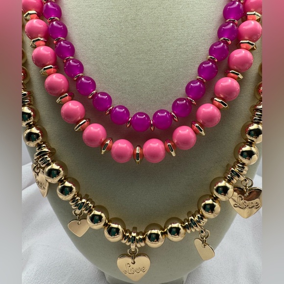 LILLY PULITZER HEART 🩷 CHARM LOVE NECKLACE NWT - Picture 3 of 6